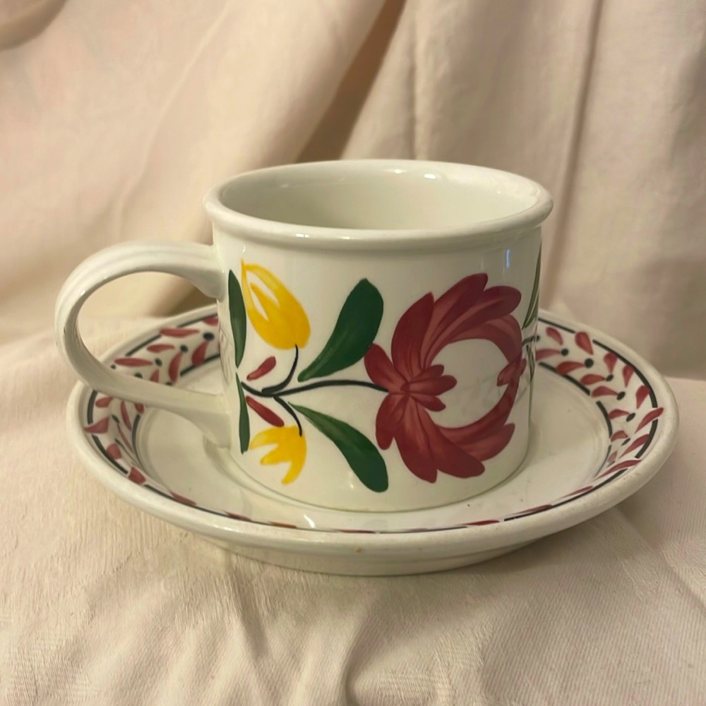 Portmerion Welsh Dresser cup and saucer